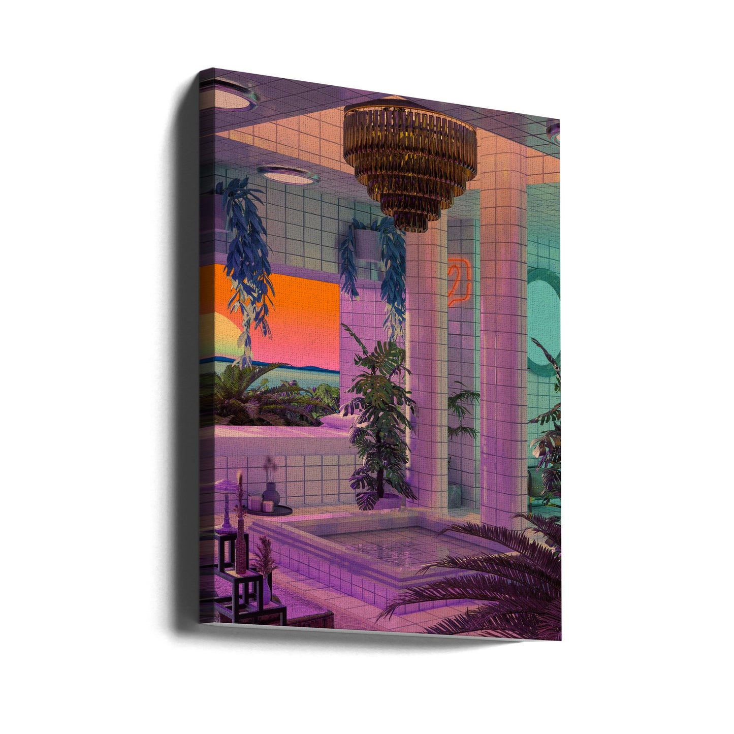 Vaporwave-allas | Canvastaulut