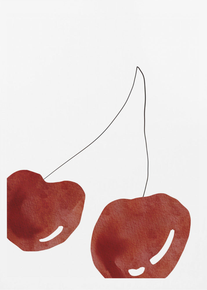 Isolated Cherries | Poster