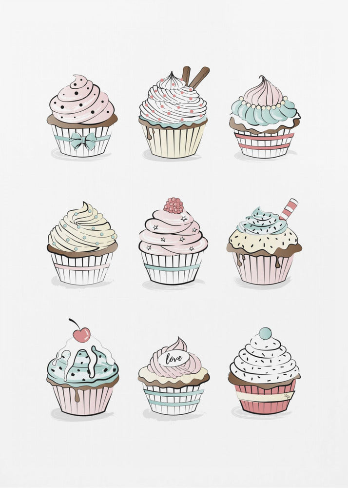 Sweet Cupcake Medley | Poster