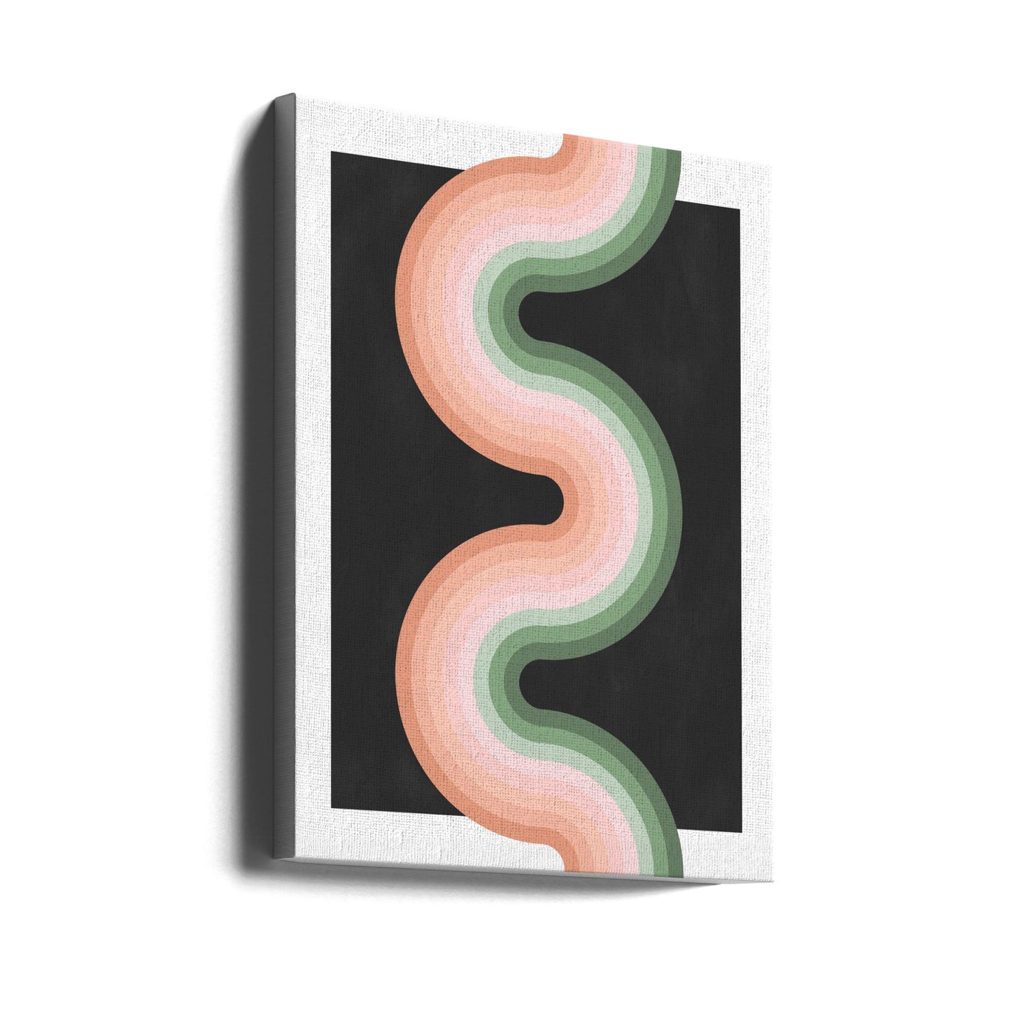 Motif ondulé avec des tons pastel superposés | Tableaux sur Toile