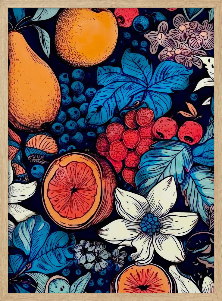 Blomster og frugter 6 | Plakater - Kunsttryk