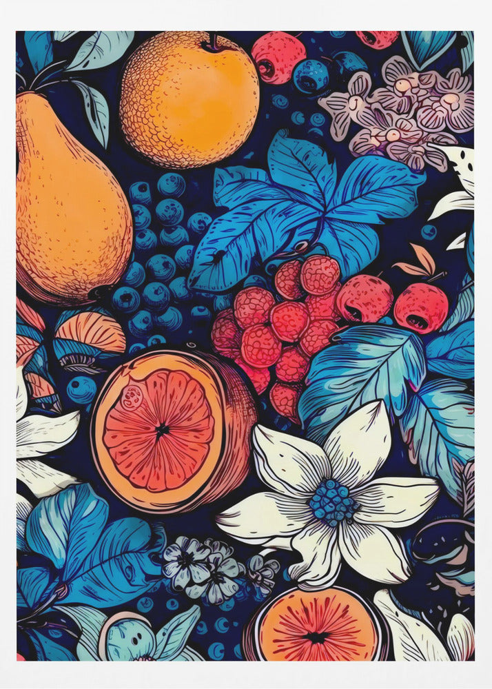 Blomster og frugter 6 | Plakater - Kunsttryk