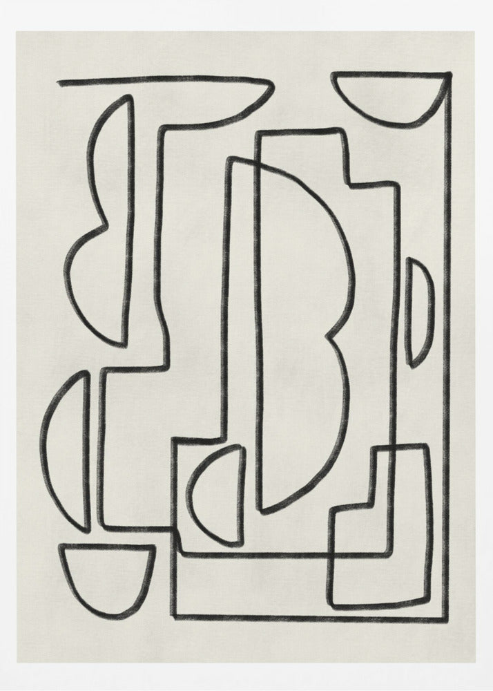 Abstract Line Art Sketch | Poster