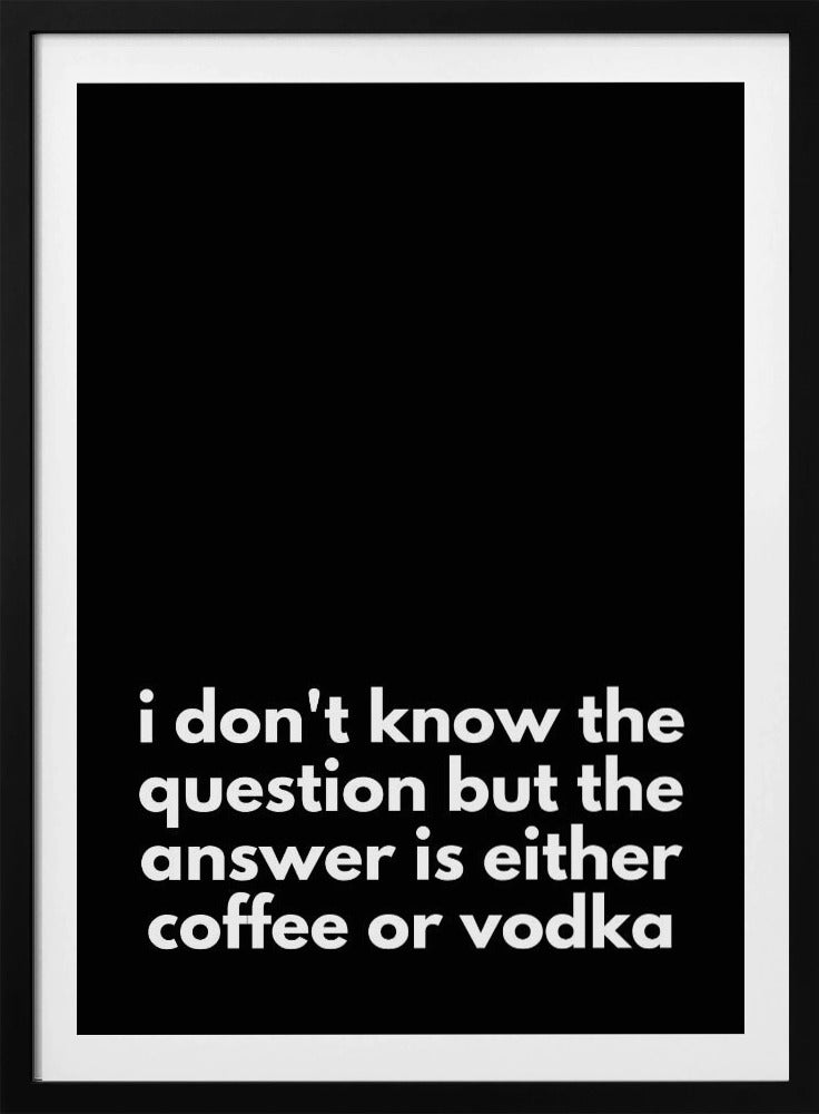 Kaffe- eller vodka-dilemma | Poster