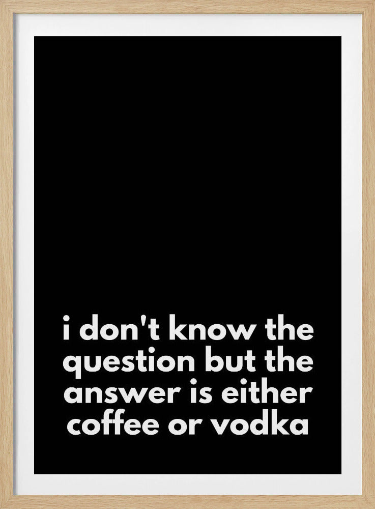 Kaffe- eller vodka-dilemma | Poster