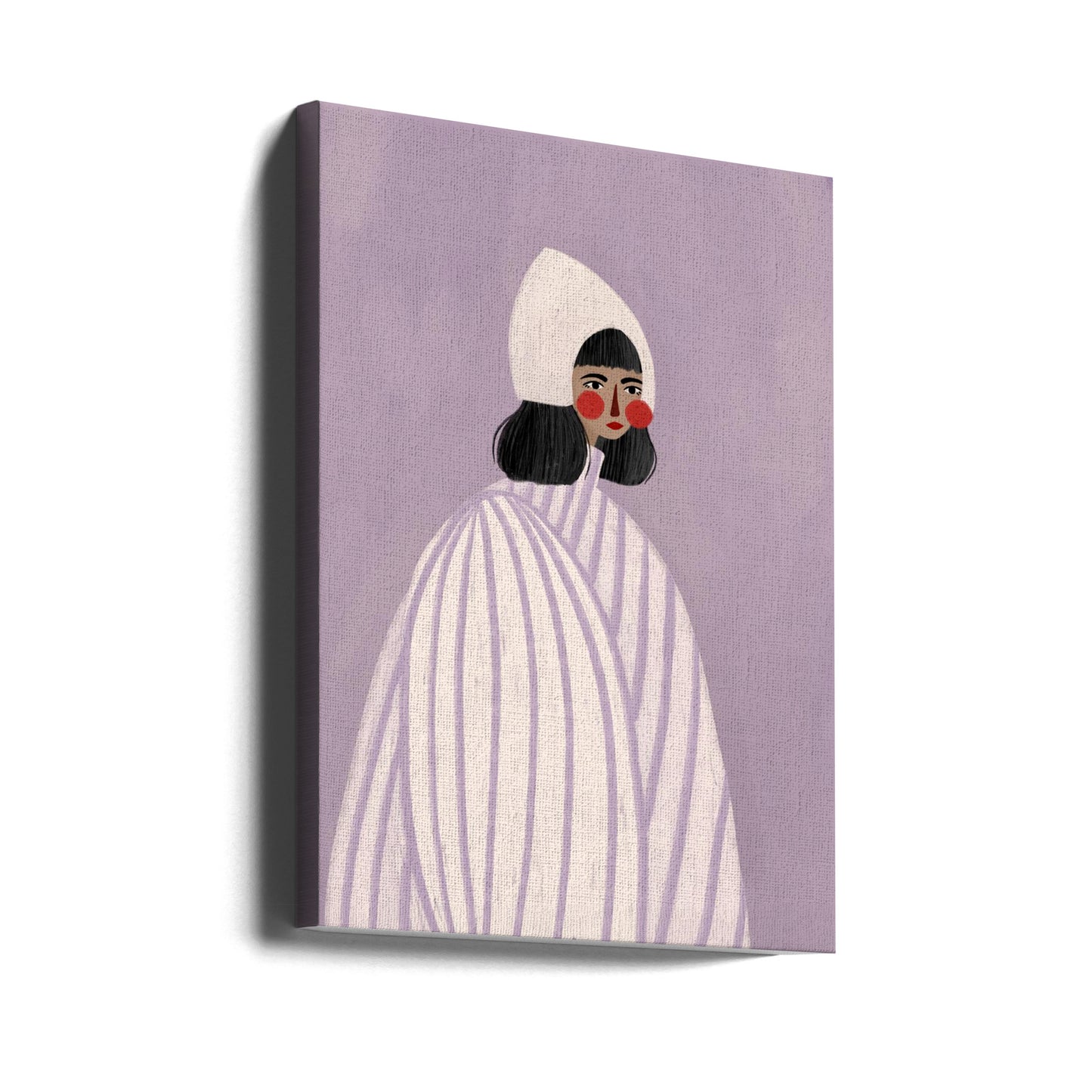 La femme au chapeau blanc | Tableaux sur Toile