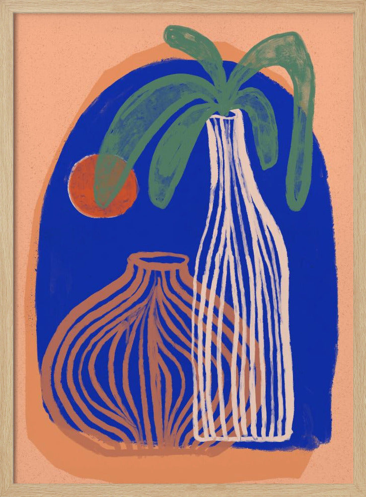 Blaue Oasenvasen | Poster
