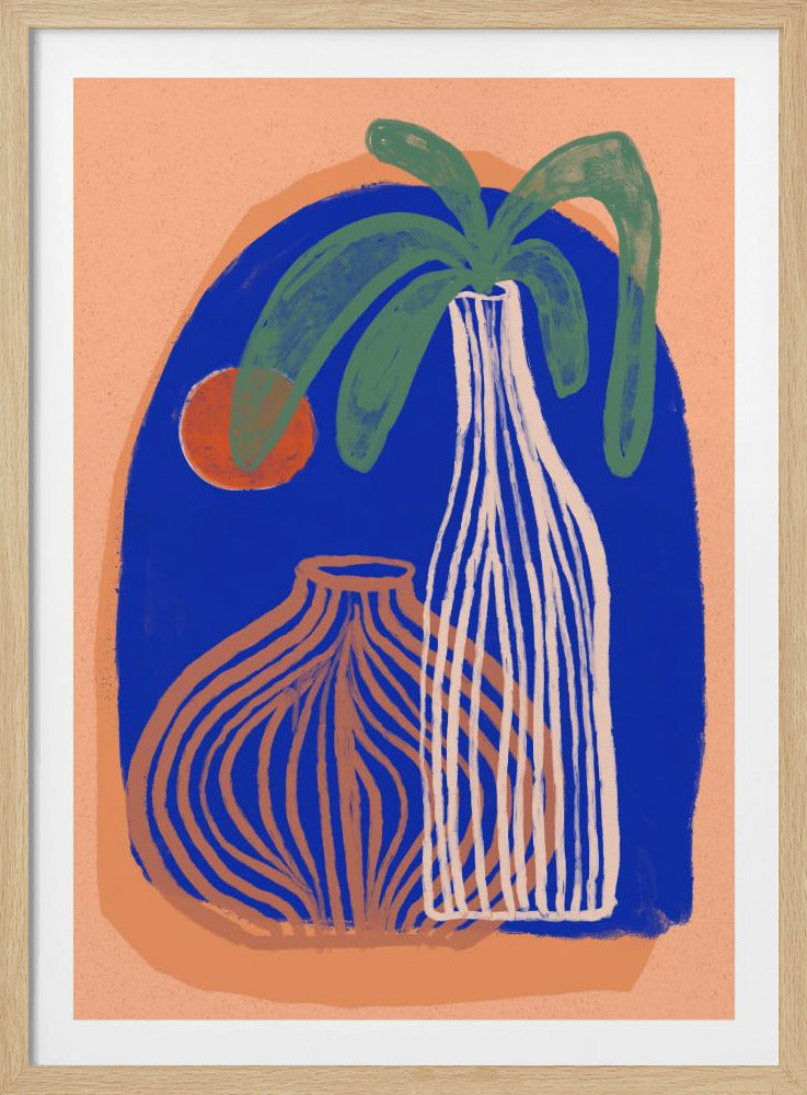 Blaue Oasenvasen | Poster