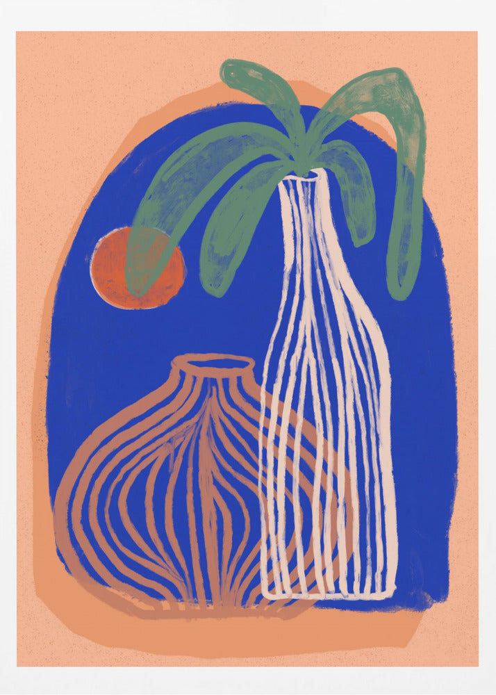 Blaue Oasenvasen | Poster