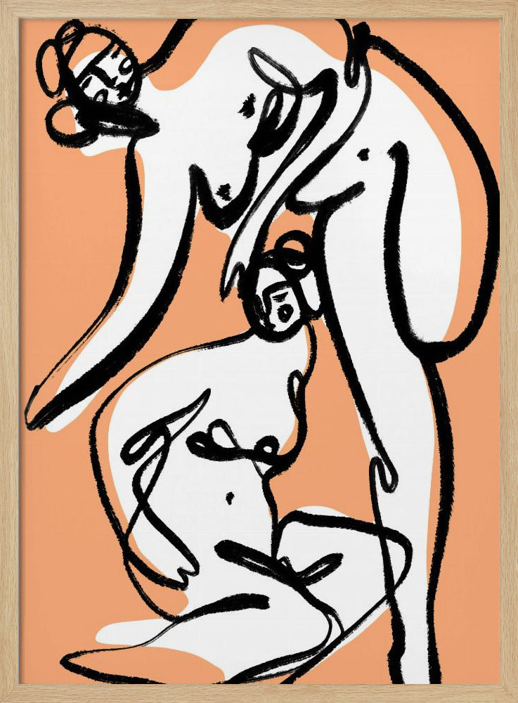 Die Tänzerinnen (Peach) | Poster