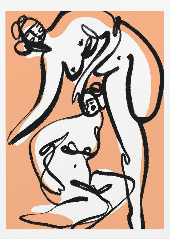 Die Tänzerinnen (Peach) | Poster