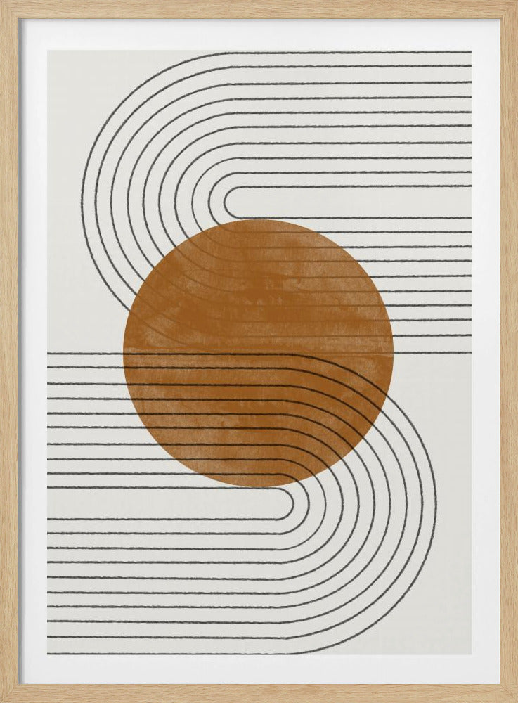 Beige och brun balans nr 3 | Poster