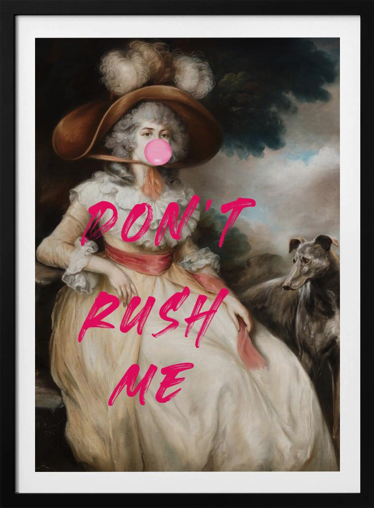 Don&#039;t Ruch Me / Altered Bubble Gum Collage | Poster