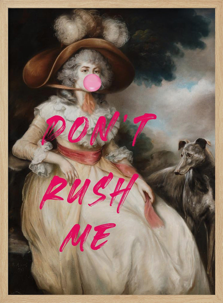 Don&#039;t Ruch Me / Altered Bubble Gum Collage | Poster