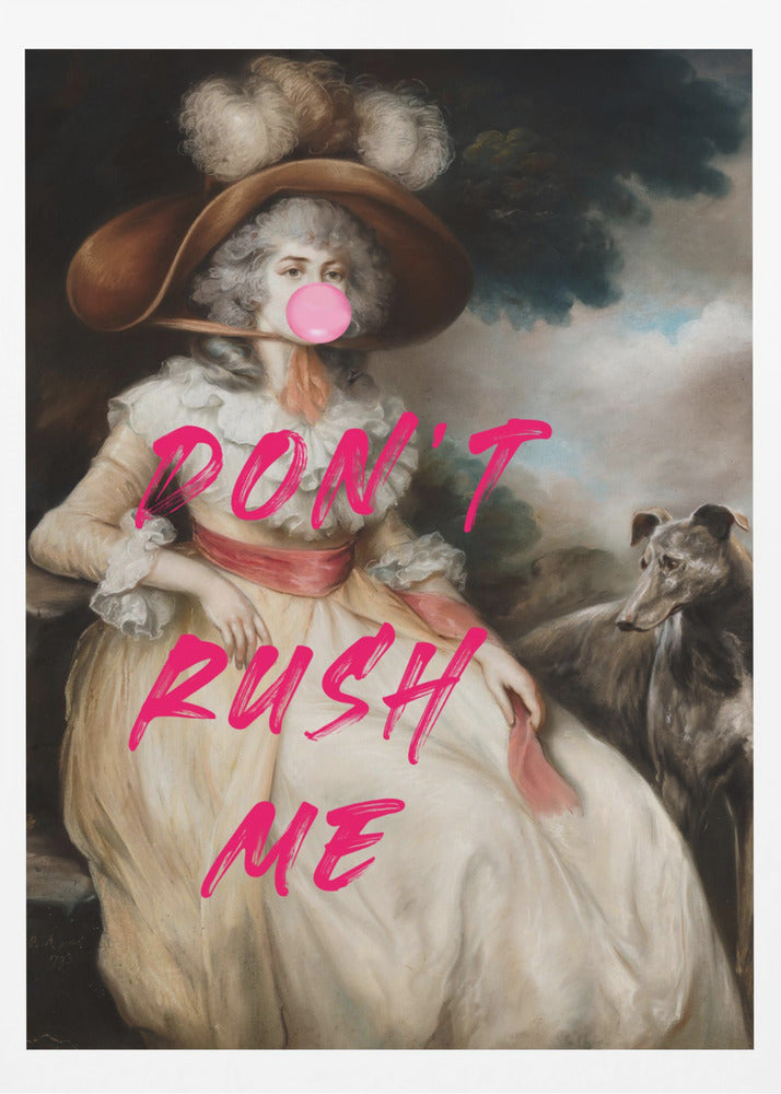 Don&#039;t Ruch Me / Altered Bubble Gum Collage | Poster