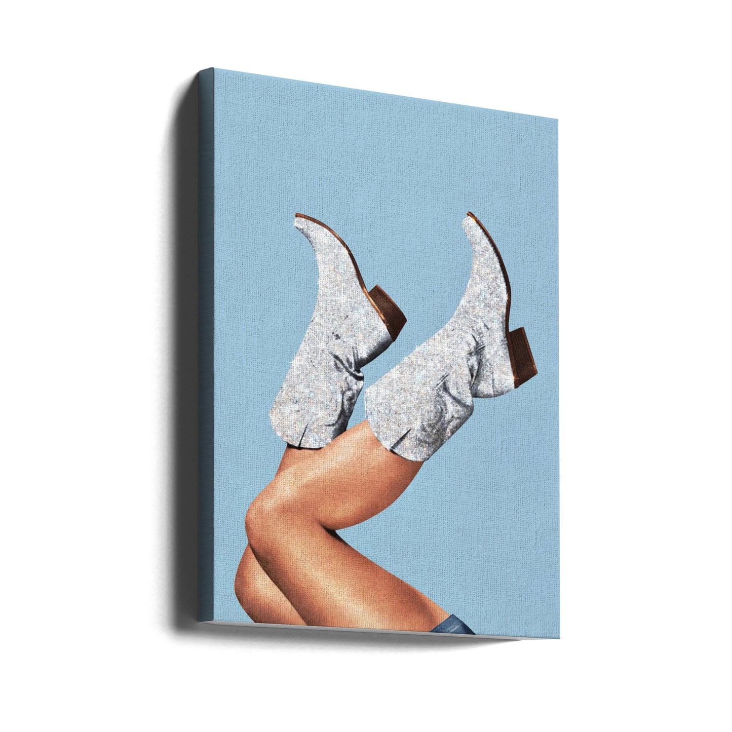 Te buty Glitter Blue II | Wydruki na łótnie