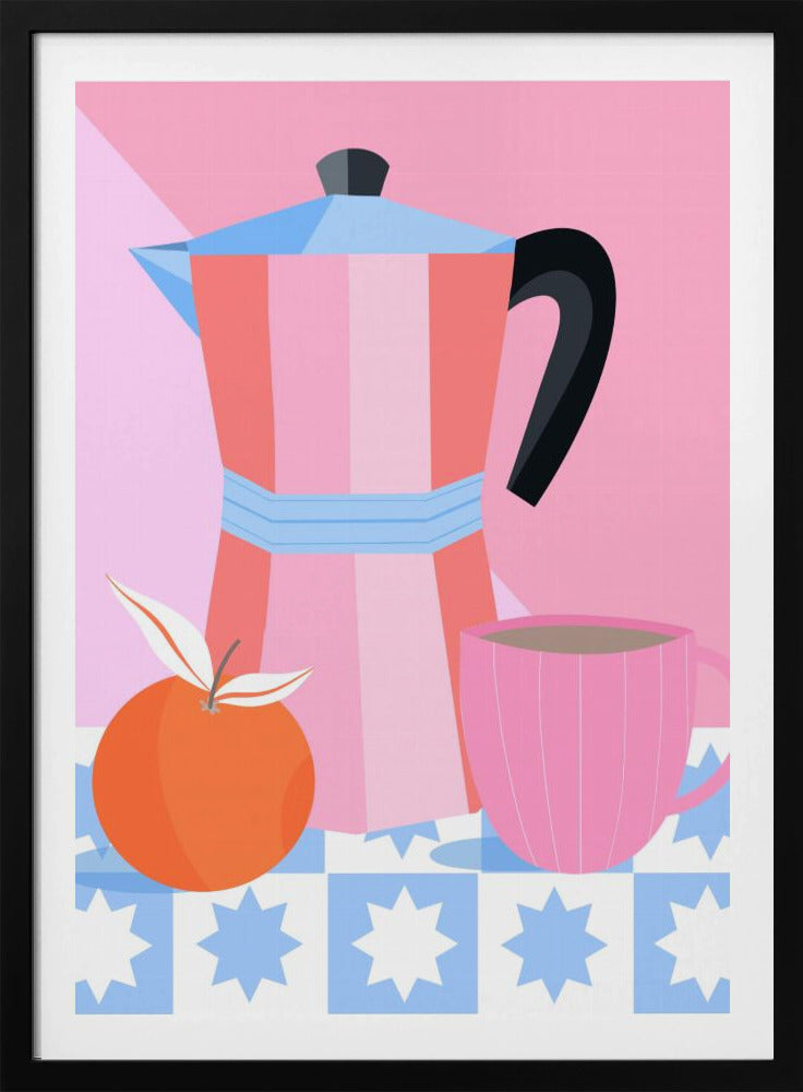 Stillleben mit Moka-Kanne | Poster