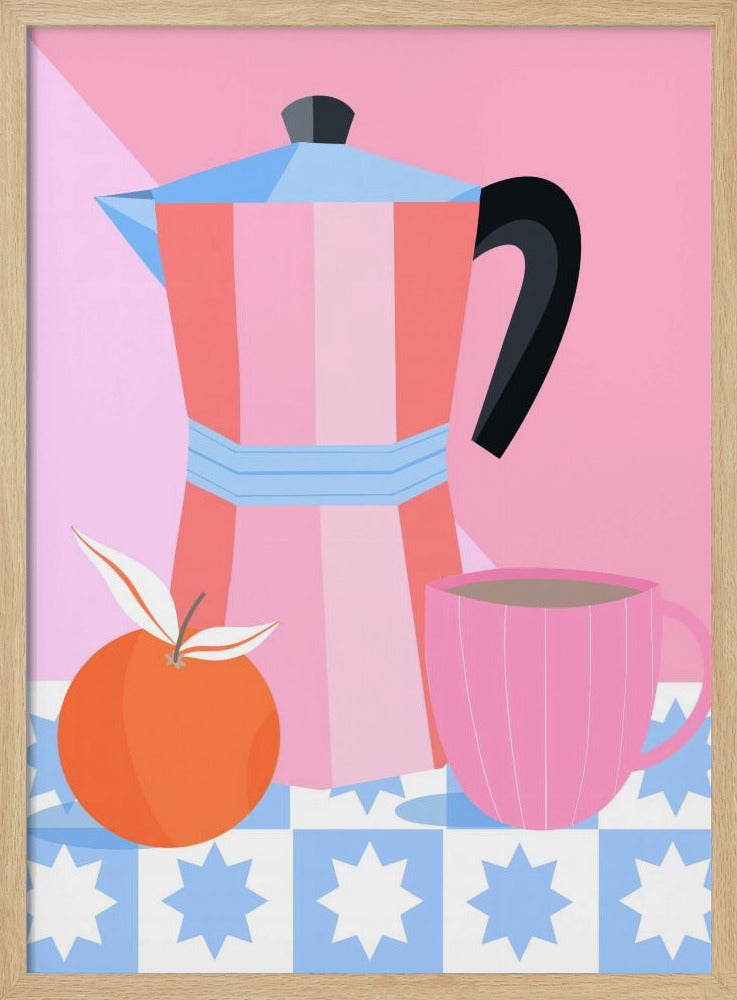 Stillleben mit Moka-Kanne | Poster