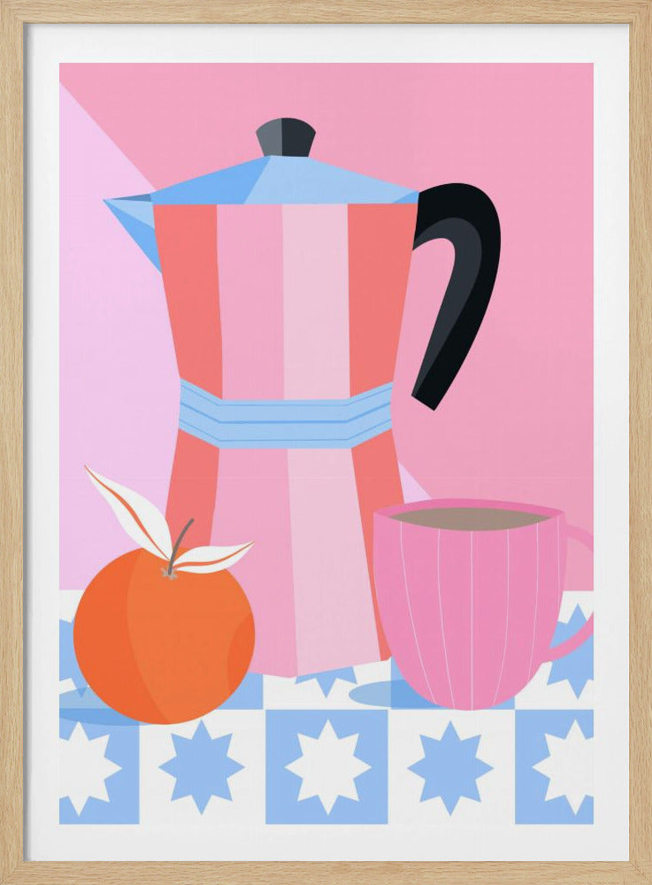Stillleben mit Moka-Kanne | Poster