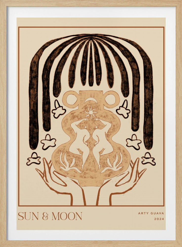 Vessel Collection : Sun &amp; Moon (LineArt) | Poster
