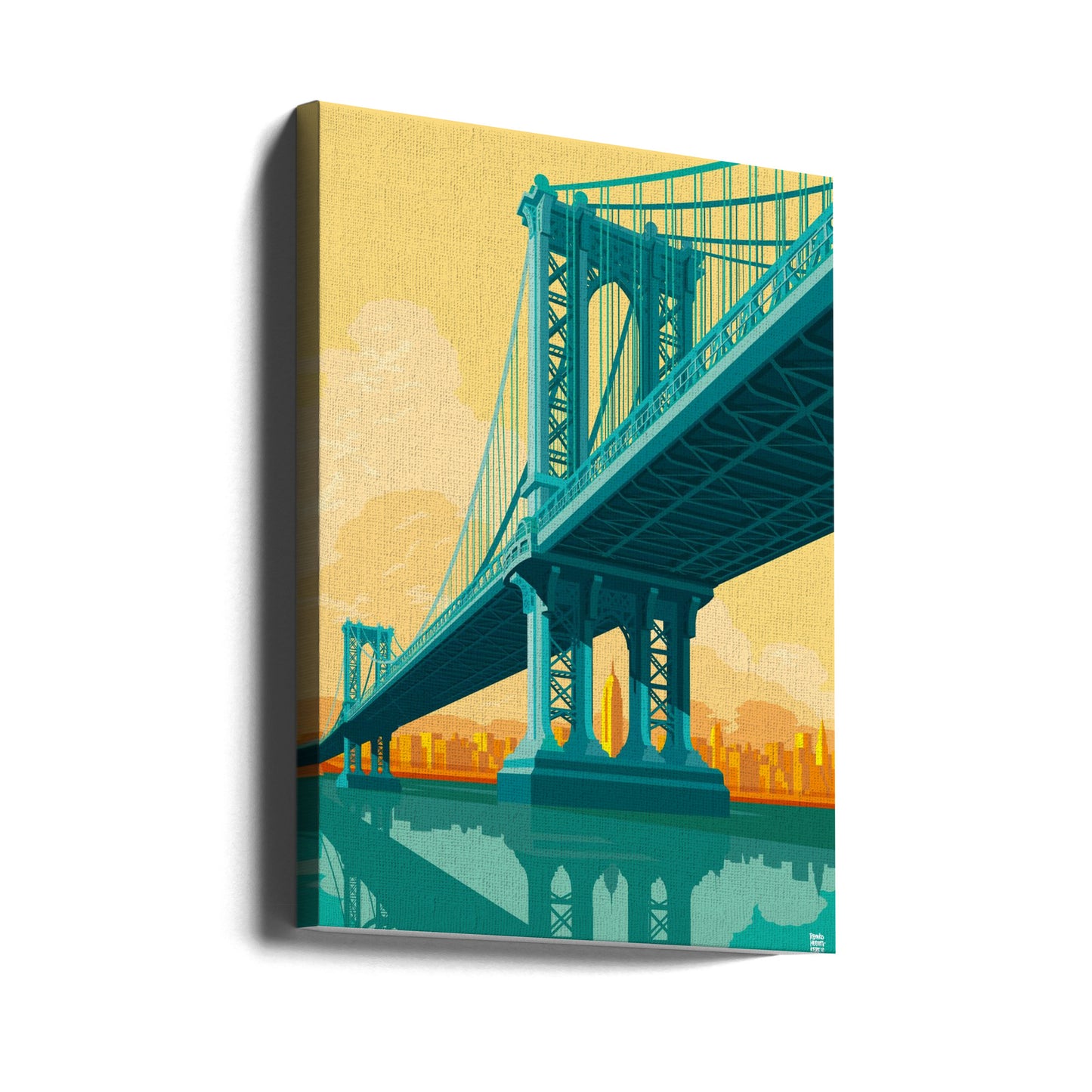 Manhattan Bridge in New York | Leinwand-Bilder