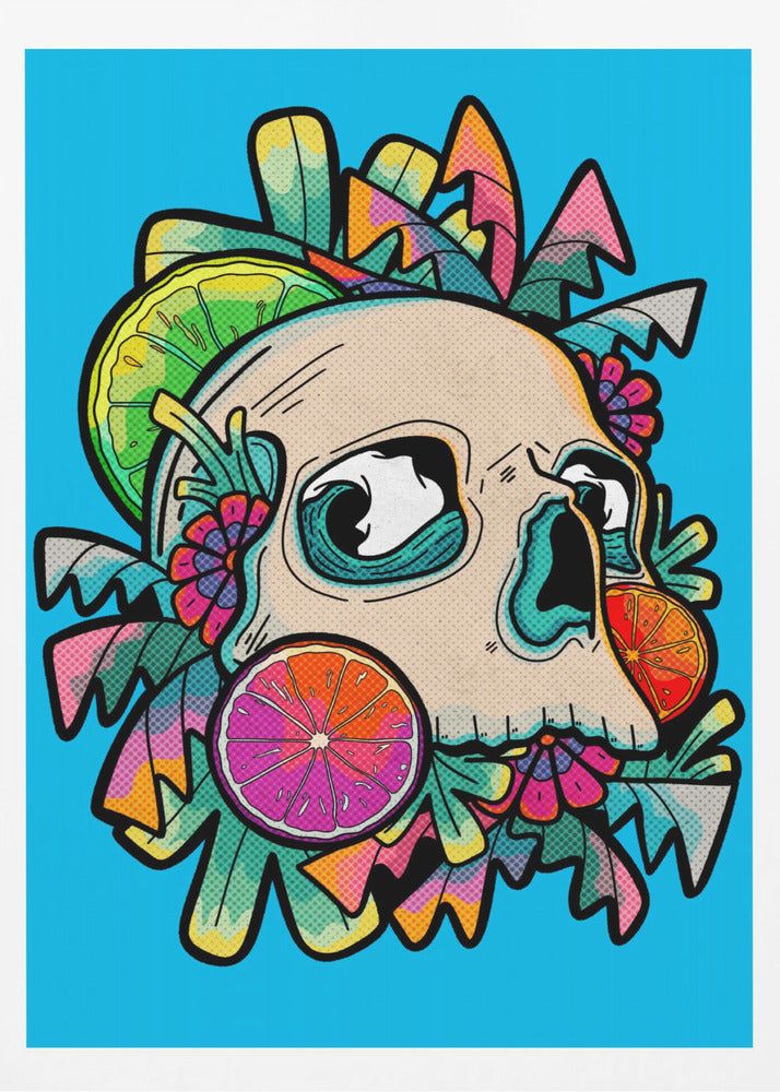 Summer Fruit Skull | Poster