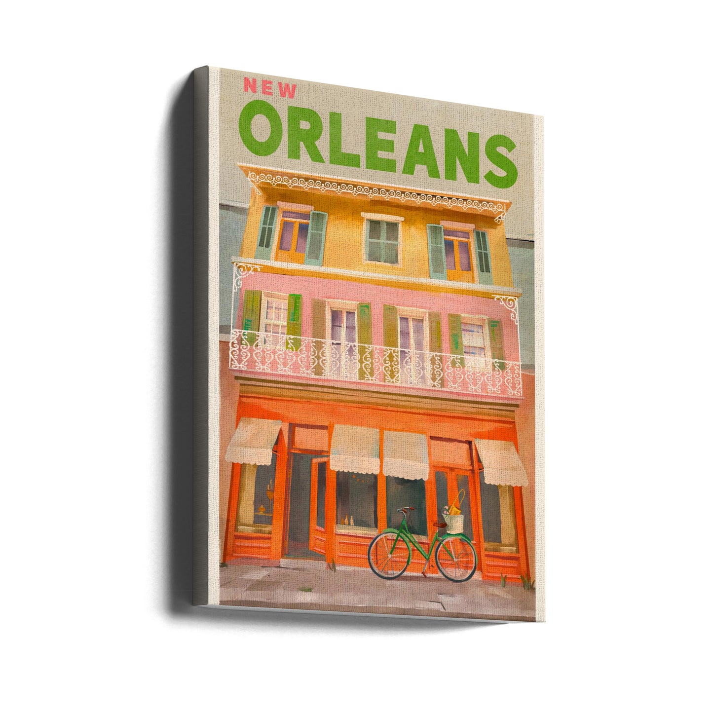Voyages vintage à la Nouvelle-Orléans, en Louisiane Posters - Affiche Artistique | Tableaux sur Toile