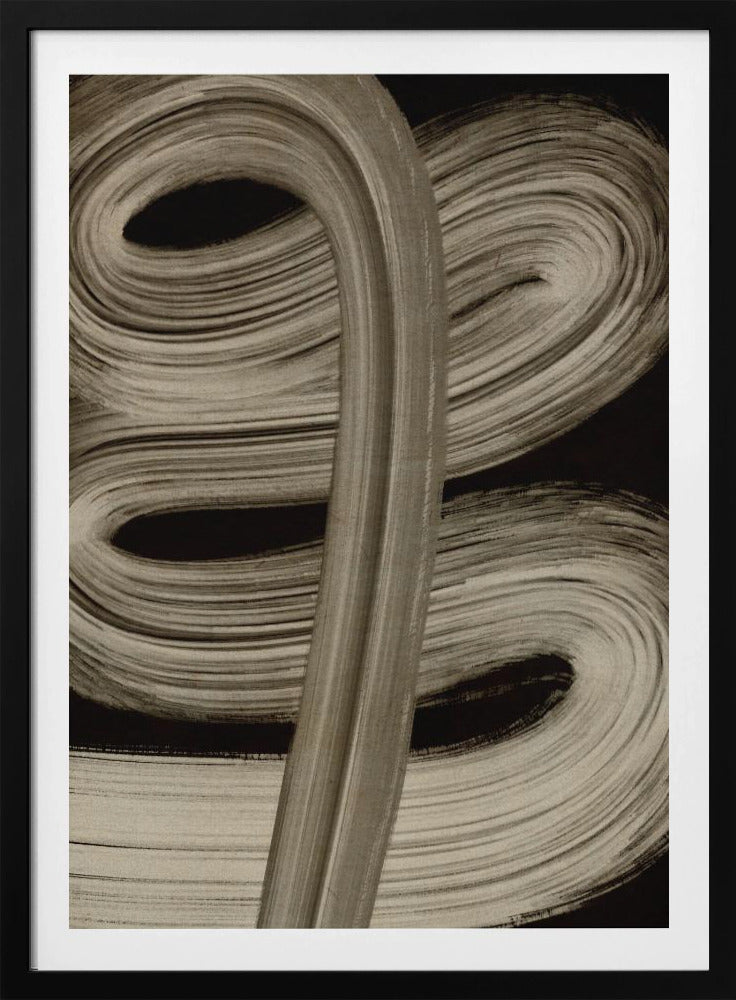 Beige strokes no 4 | Poster