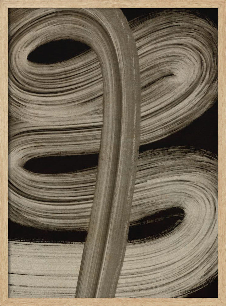 Beige strokes no 4 | Poster