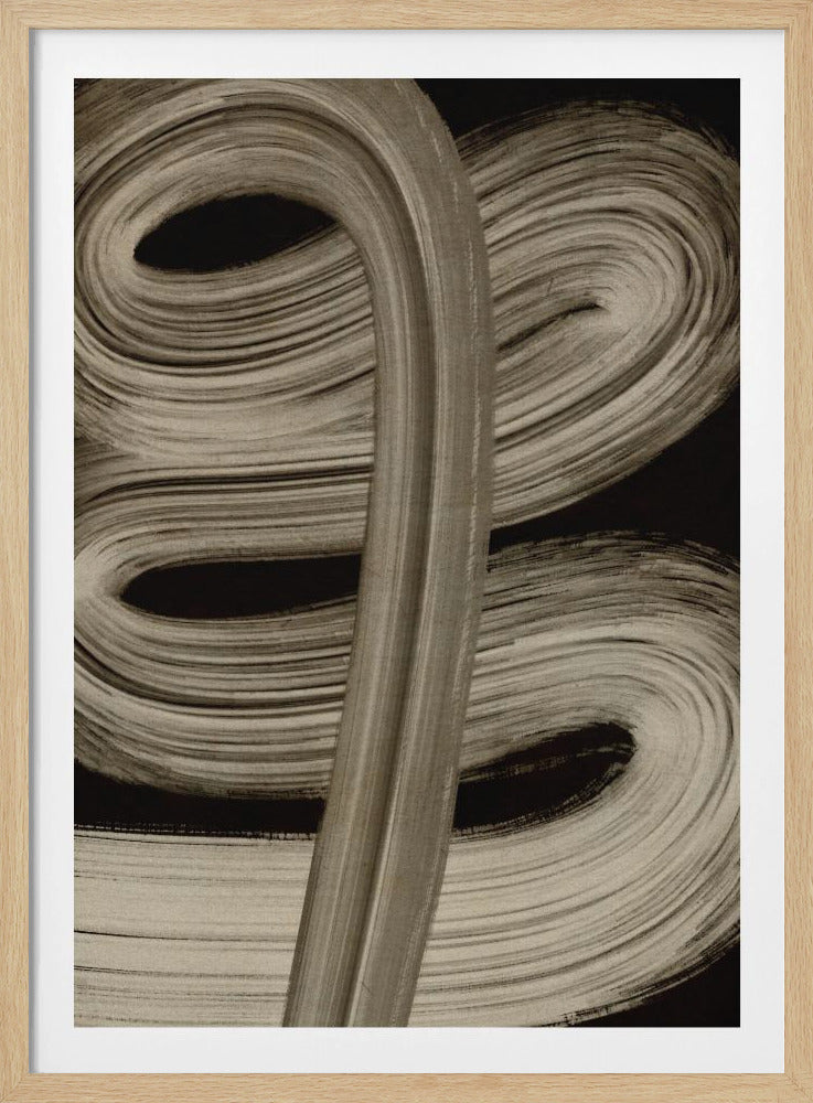 Beige strokes no 4 | Poster