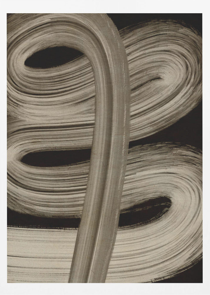 Beige strokes no 4 | Poster