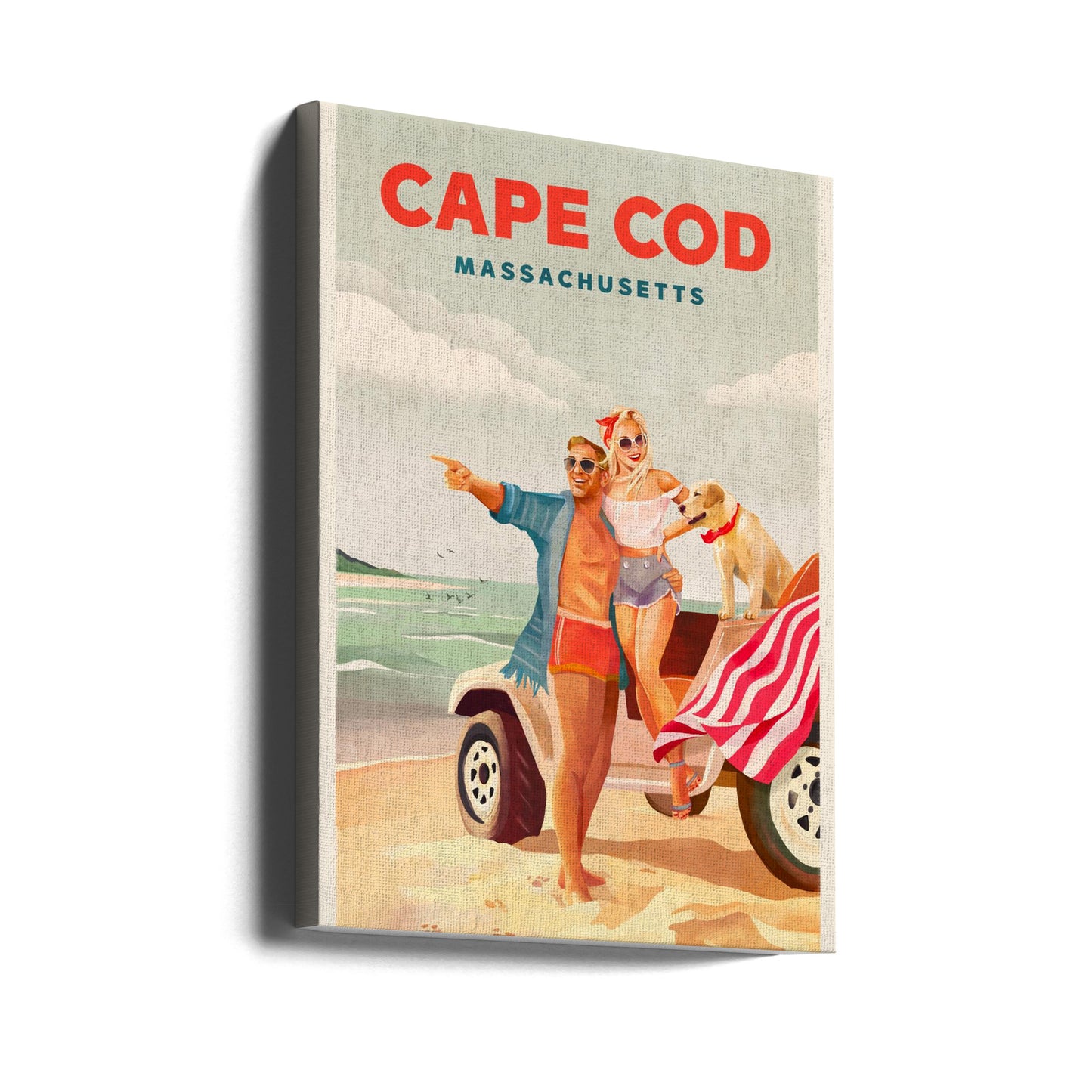 Letnia sztuka plażowa na Cape Cod w stanie Massachusetts | Wydruki na łótnie