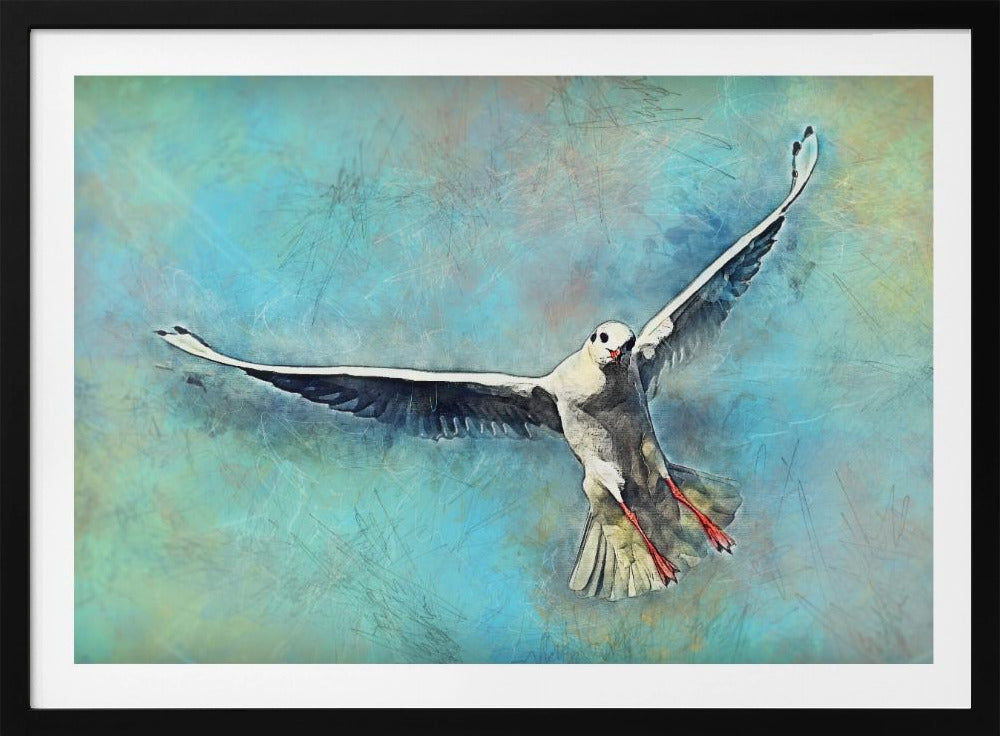Animal Seagull Bird Watercolor Animal Art | Poster