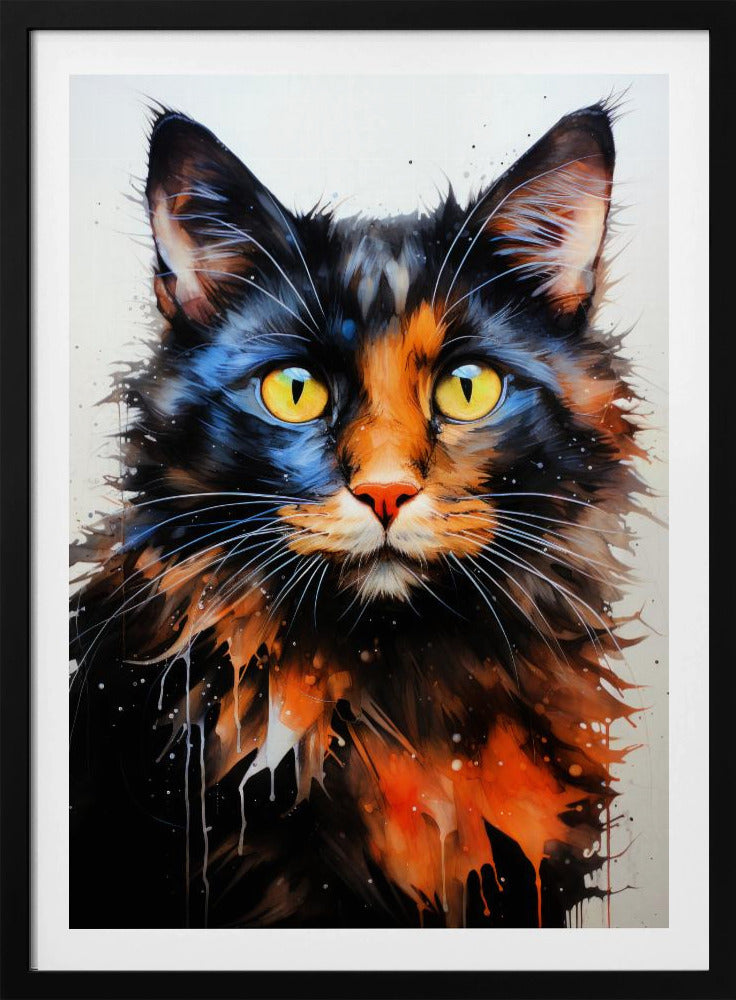 Cat Jack Watercolor Animal Art | Poster