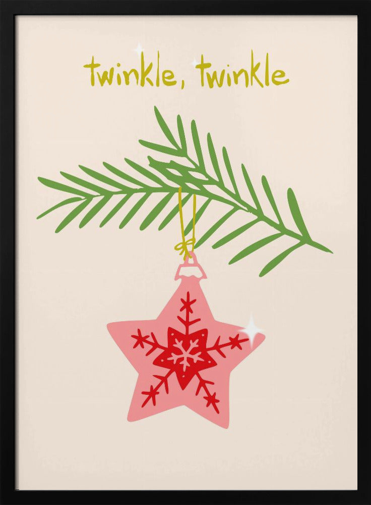 Glad glittrande julstjärna | Poster