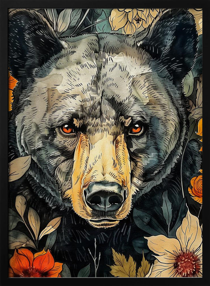 Animal Bear Watercolor Animal Art 9 | Poster