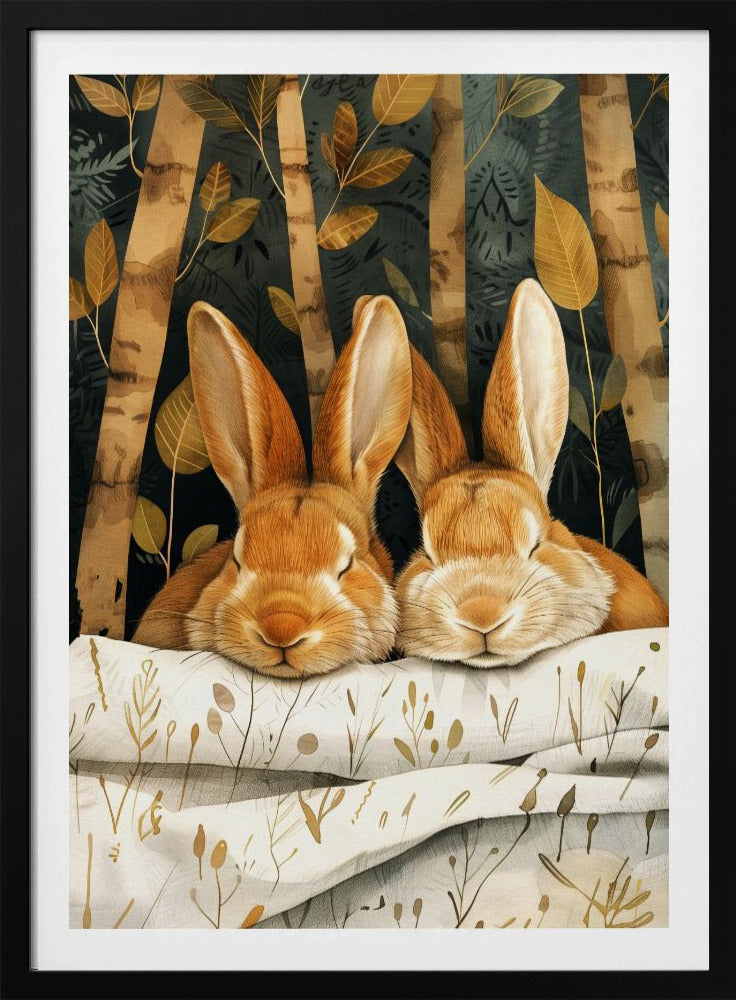 Bunny watercolor animal art 2 | Poster
