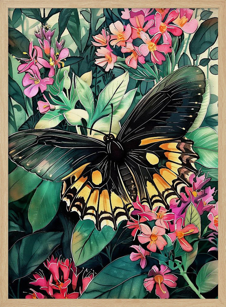 Butterfly watercolor animal art 2 | Poster