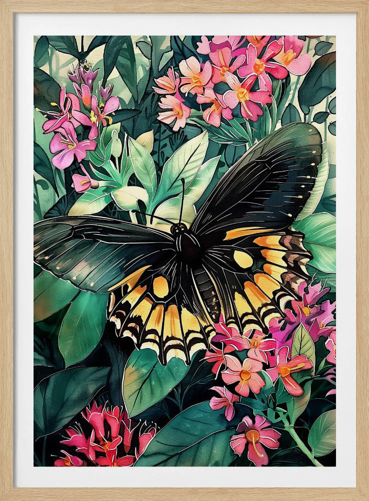 Butterfly watercolor animal art 2 | Poster