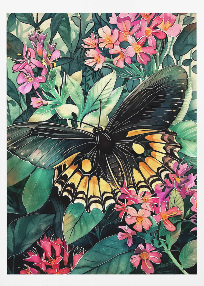 Butterfly watercolor animal art 2 | Poster