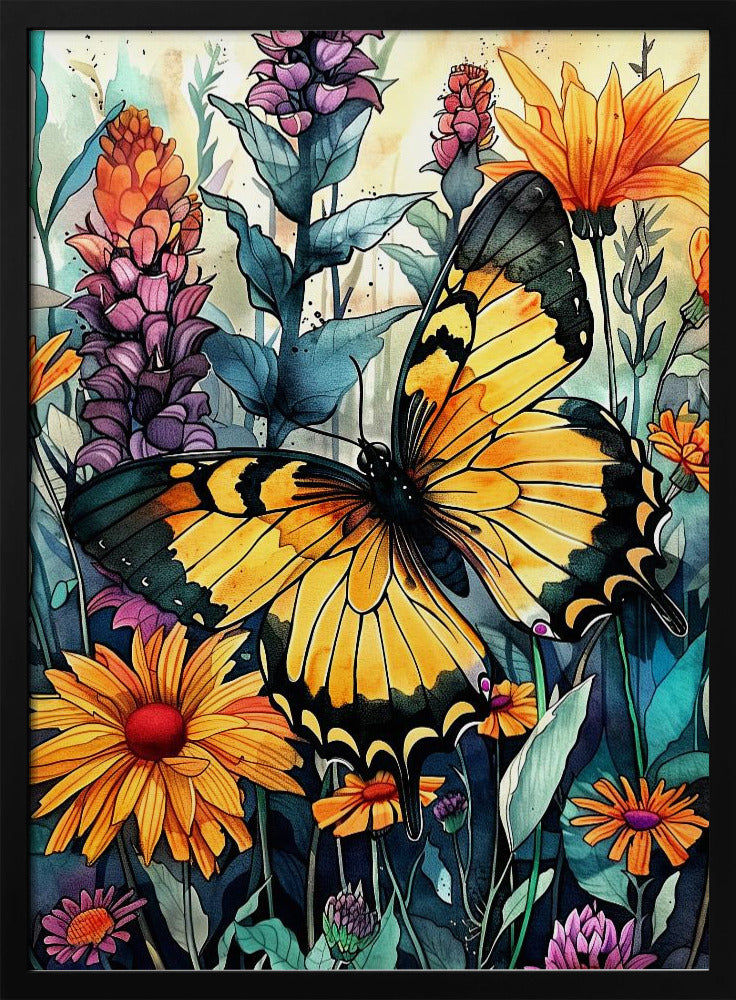 Butterfly watercolor animal art 3 | Poster