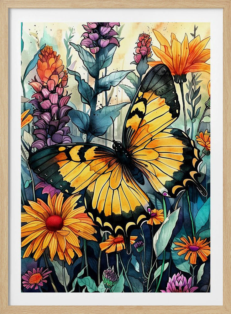 Butterfly watercolor animal art 3 | Poster