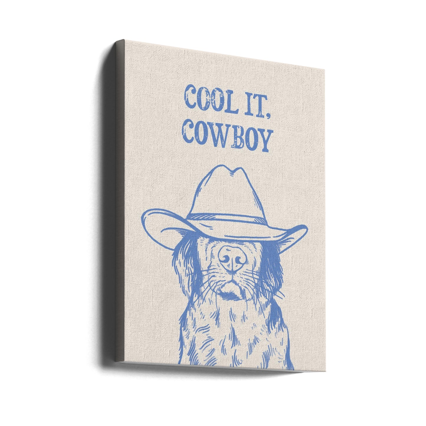 Kult Cowboy Blå | Lerretsbilder