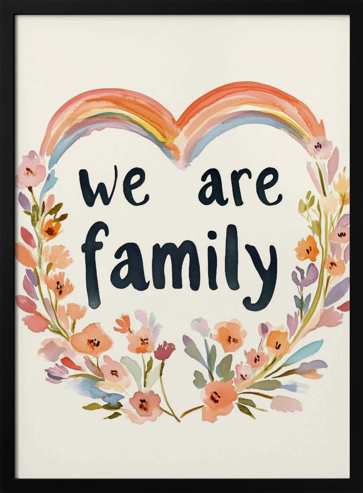 We are family (floral no 02) | Poster