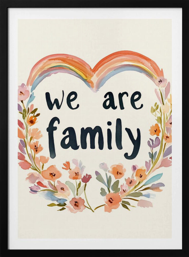 We are family (floral no 02) | Poster