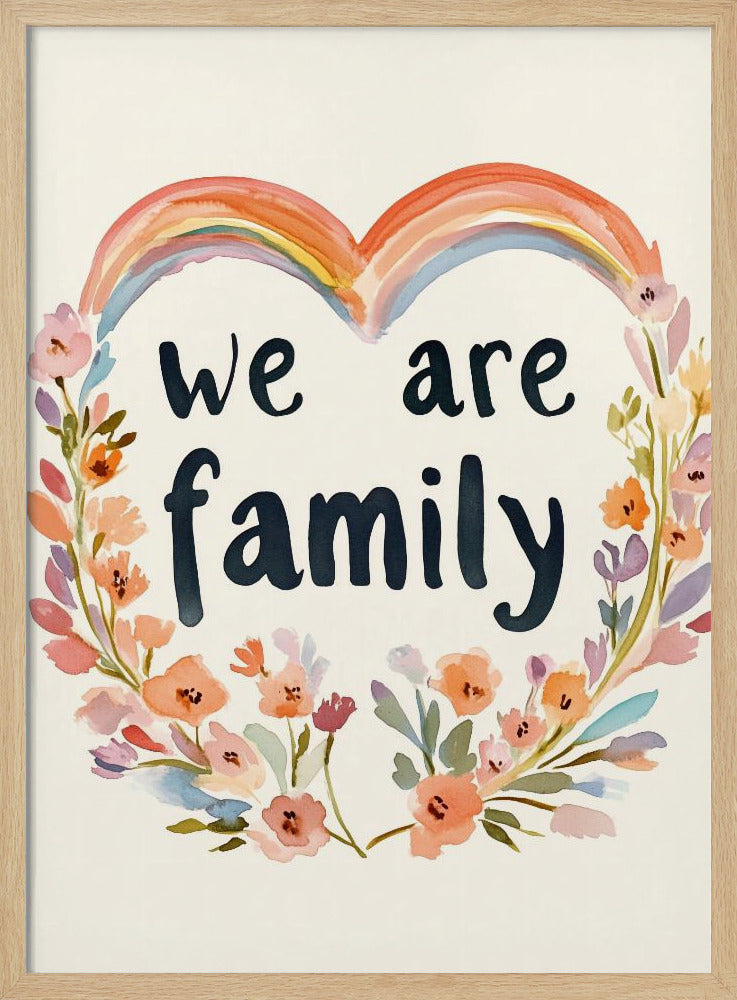 We are family (floral no 02) | Poster