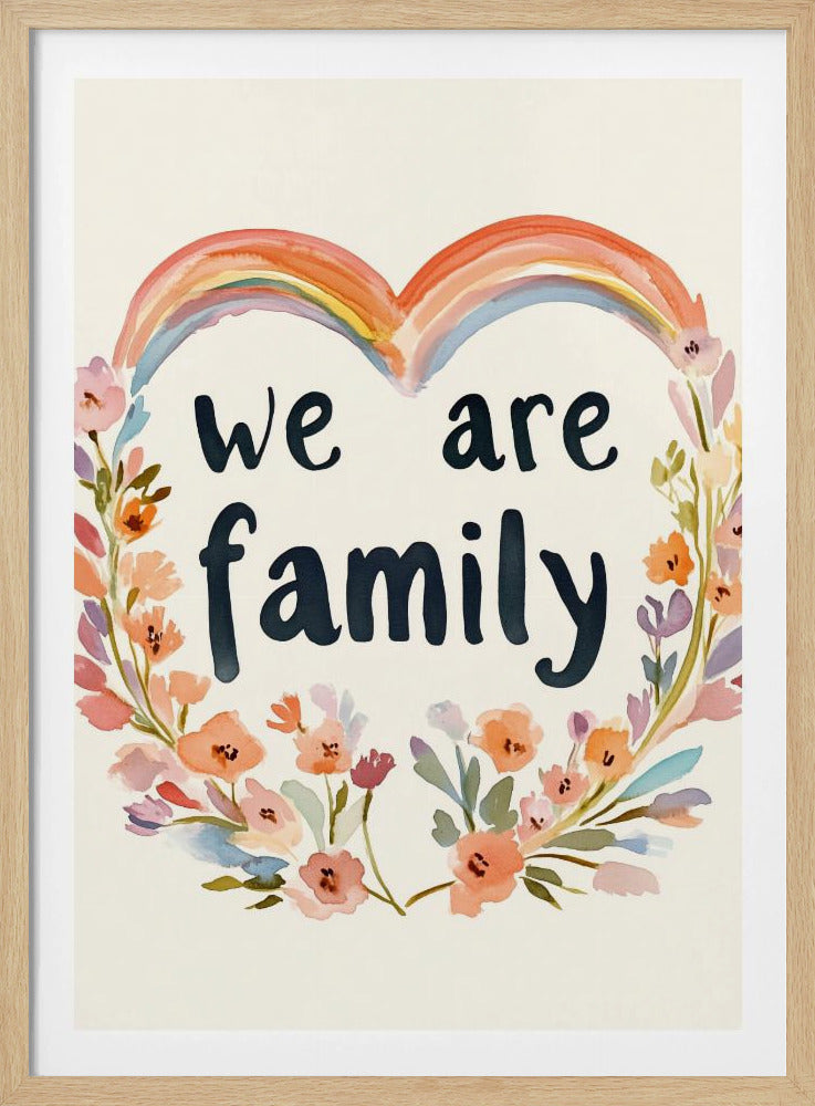 We are family (floral no 02) | Poster