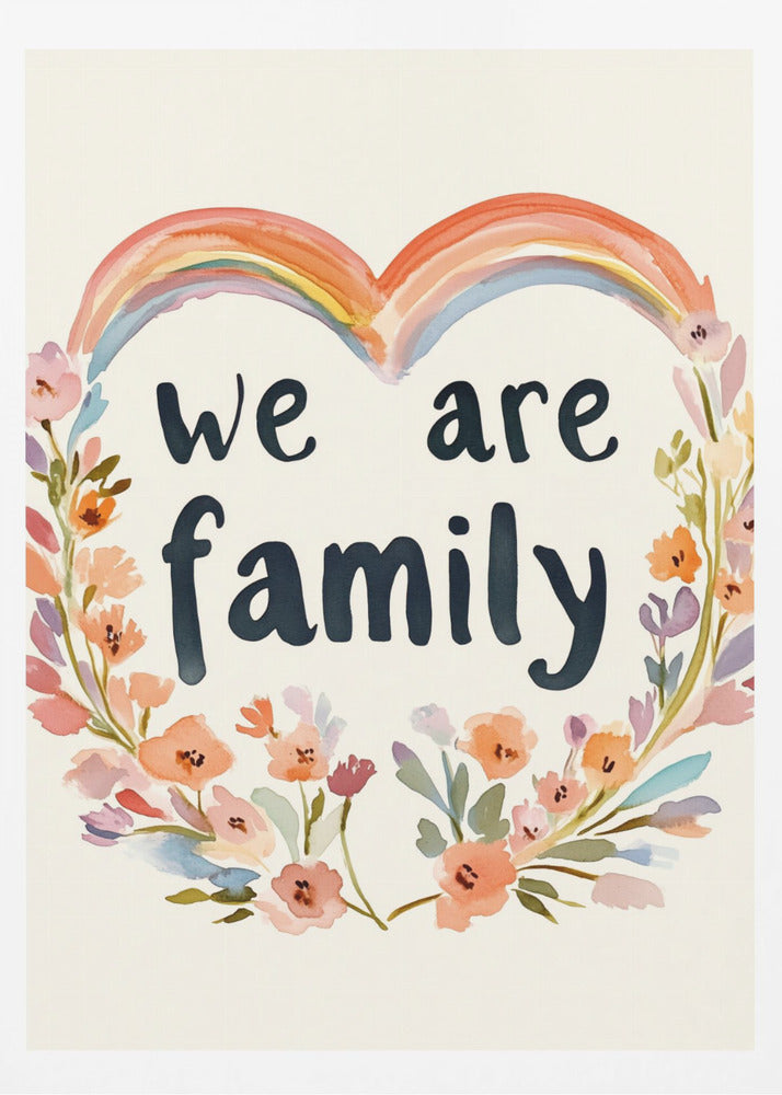 We are family (floral no 02) | Poster