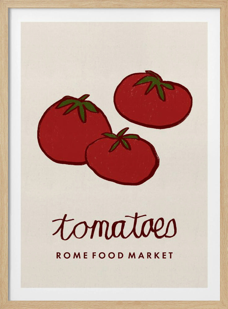 Food Art - Tomaten Rom Lebensmittelmarkt | Poster