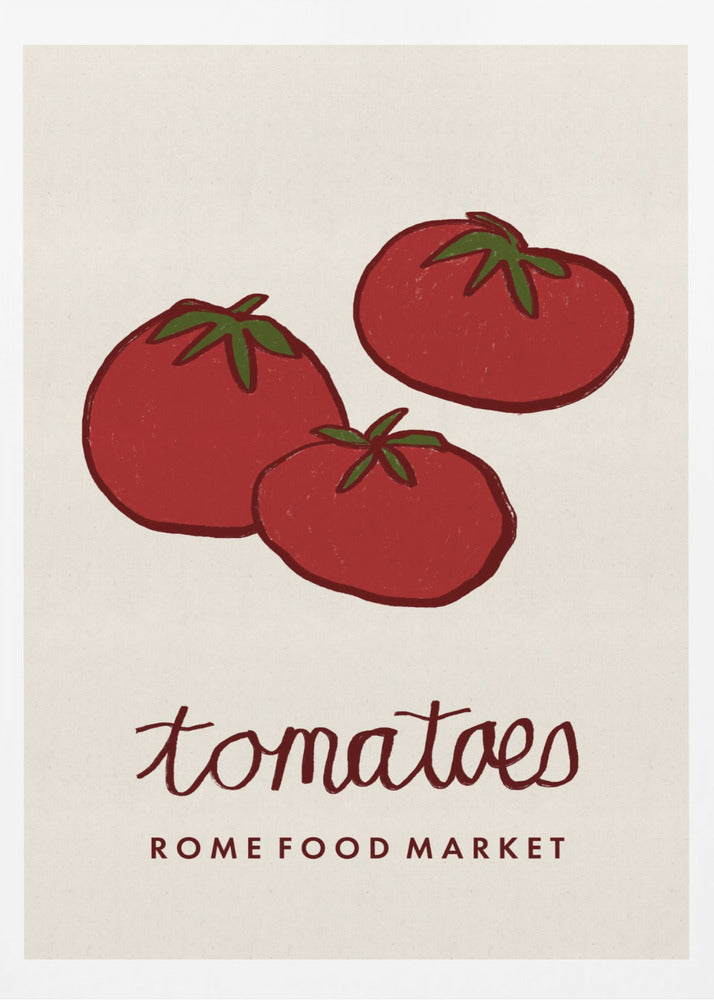 Food Art - Tomaten Rom Lebensmittelmarkt | Poster